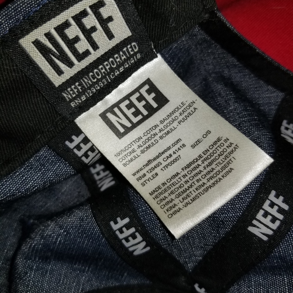 Soft Denim NEFF 6 panel hat - Picture 2 of 7